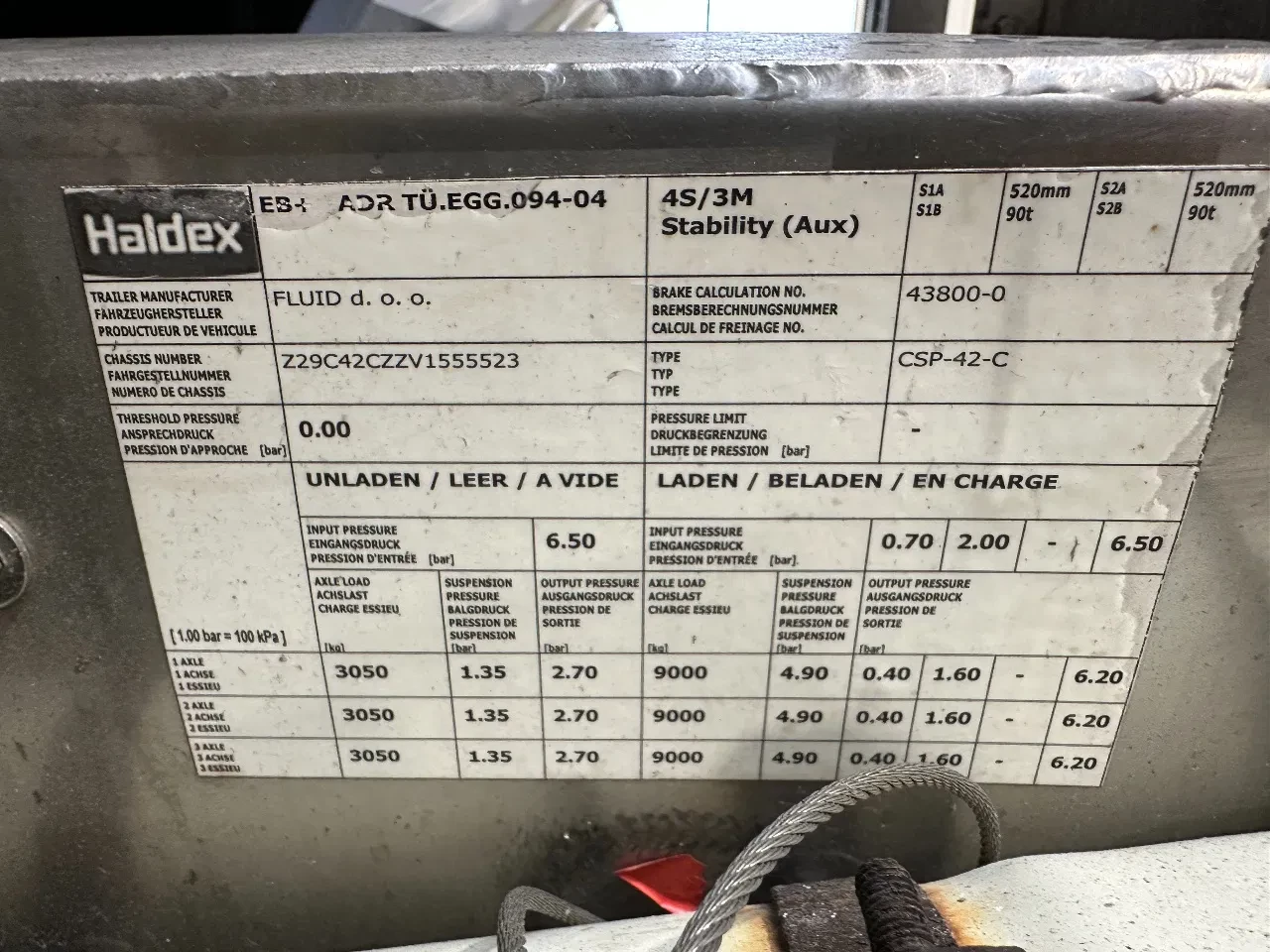 Diversen 2008 - Fluid / LPG / 50.100L / P28BH / LPG / Propane / Butan/ GAZ / ADR, DP: 06/30 obrázek 36