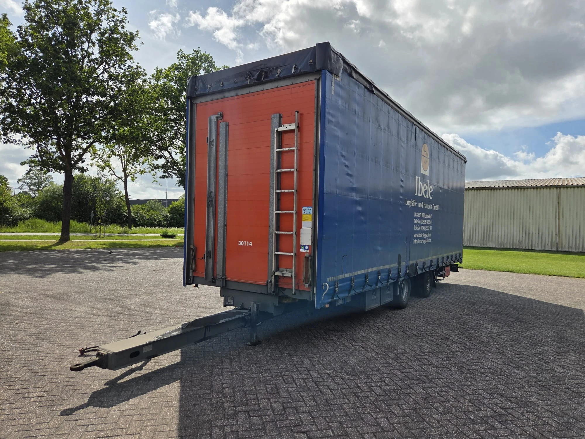 H&W 2017 - HWTPAS20 9,12M Jumbo Tandem BPW Achse Scheibedach image 1