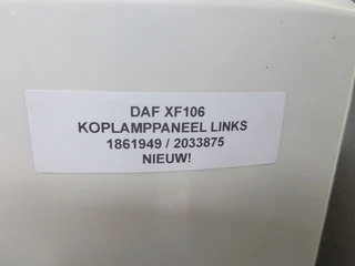 DAF - XF106 1861949/2033875 KOPLAMPPANEEL LINKS EURO 6 NIEUW! изображение 2 миниатюра