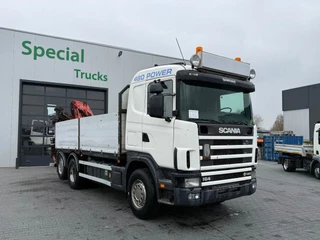 Scania R 2003 - R164-480 6x2 + Fassi F210A.23 te koop