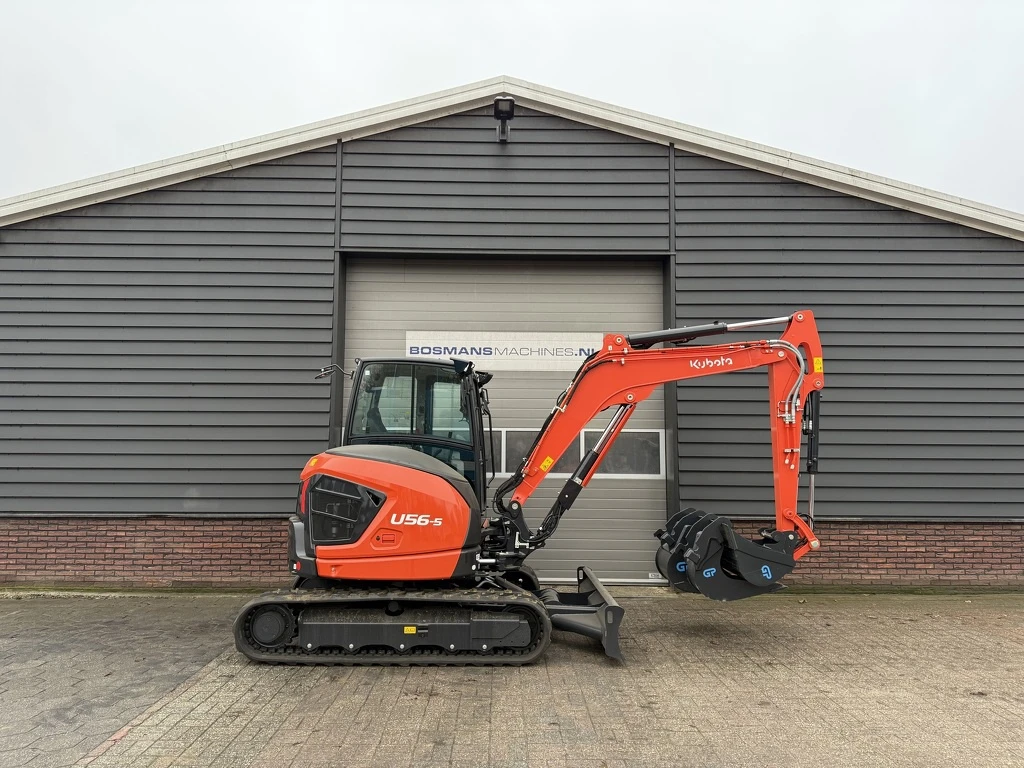 Kubota U56-5 minigraver NIEUW incl CW10 + 3 bakken 2025 afbeelding 1