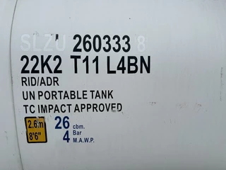 CIMC N/A 2017 - FOOD 20FT ISO / 25.940L-1-COMP. / L4BN / UN Portable / T11 / 5Y - + CSC test: 04-2028 zdjecie 14