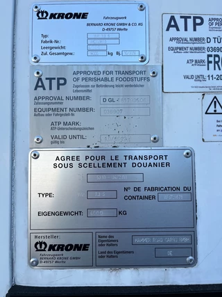 Krone N/A 2016 - 4 x WR 7.3 S, BDF-KÜHL-Koffer, Carrier, NEUWERTIG! image 24