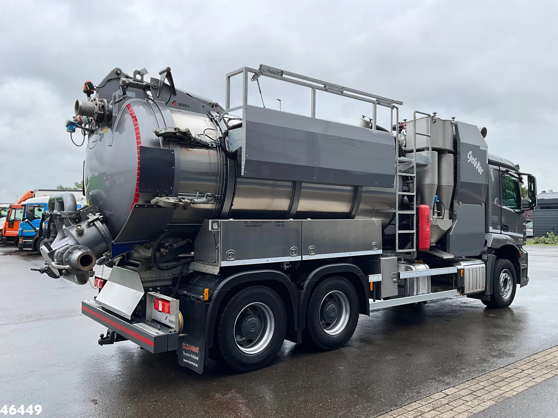 Mercedes-Benz Arocs 2643 6x4 Koks Cyclovac Vacuum Droge stoffen RVS opbouw Just 21.576 km! 2023 immagine 6
