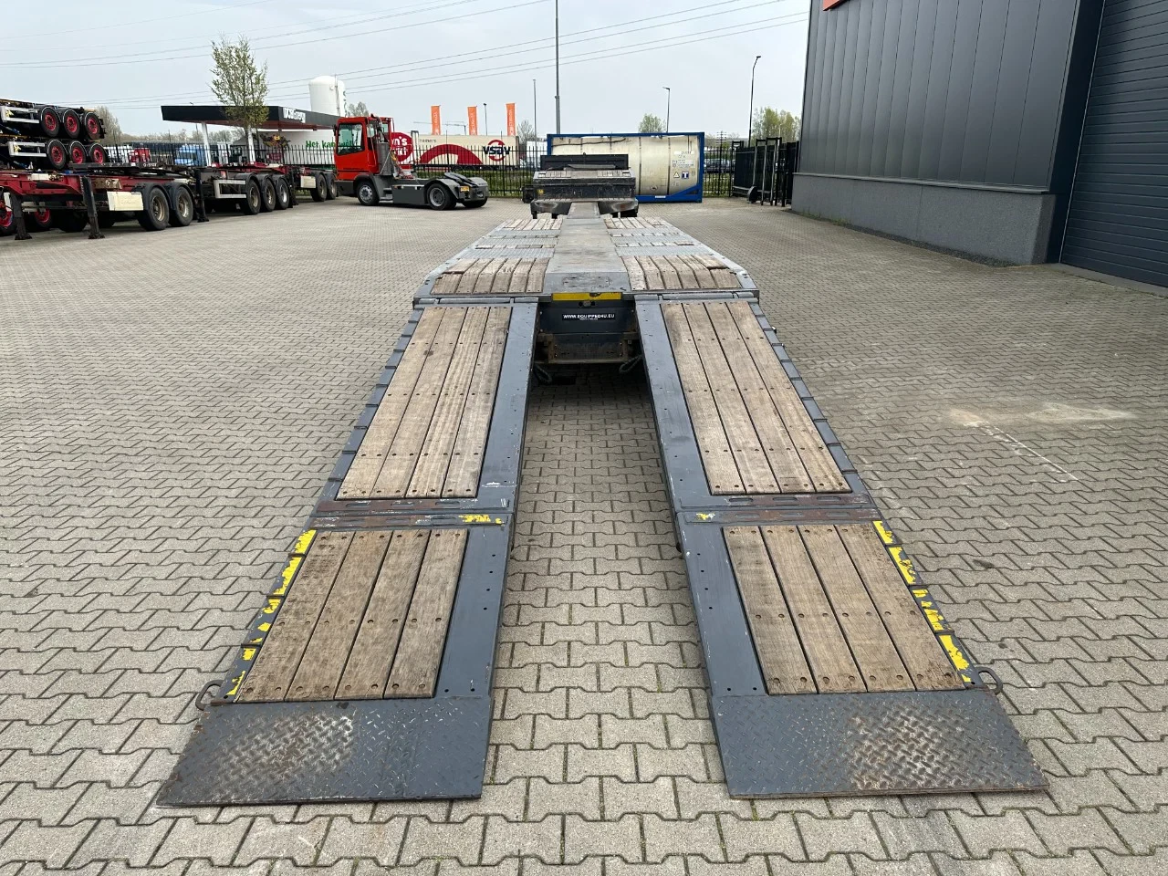 Kässbohrer 2022 - Lowbed / 6.00m extendable / hydraulic ramps / steering-axle / lift-axle afbeelding 7