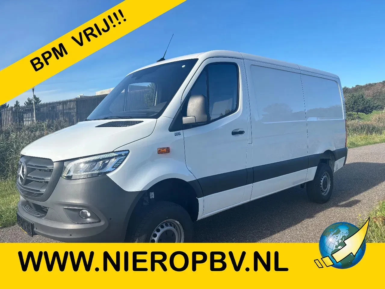 Mercedes-Benz Sprinter 2024 - 319CDI L2H1 4X4 Automaat Airco Camera Trekhaak Apple CarPlay NIEUW BPM VRIJ imagem 1