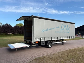 BE-Combi BE70PL 2014 - Be oplegger schuifzielen 7 ton met laadklep 1000 kg te koop