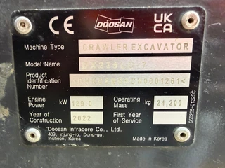 Doosan DX225LC-7 Long Reach 15.4 m 2022 - N/A image 31
