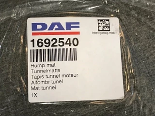 DAF N/A - 1692540 ENGINE TUNNEL MAT XF106 (NEW) image 3