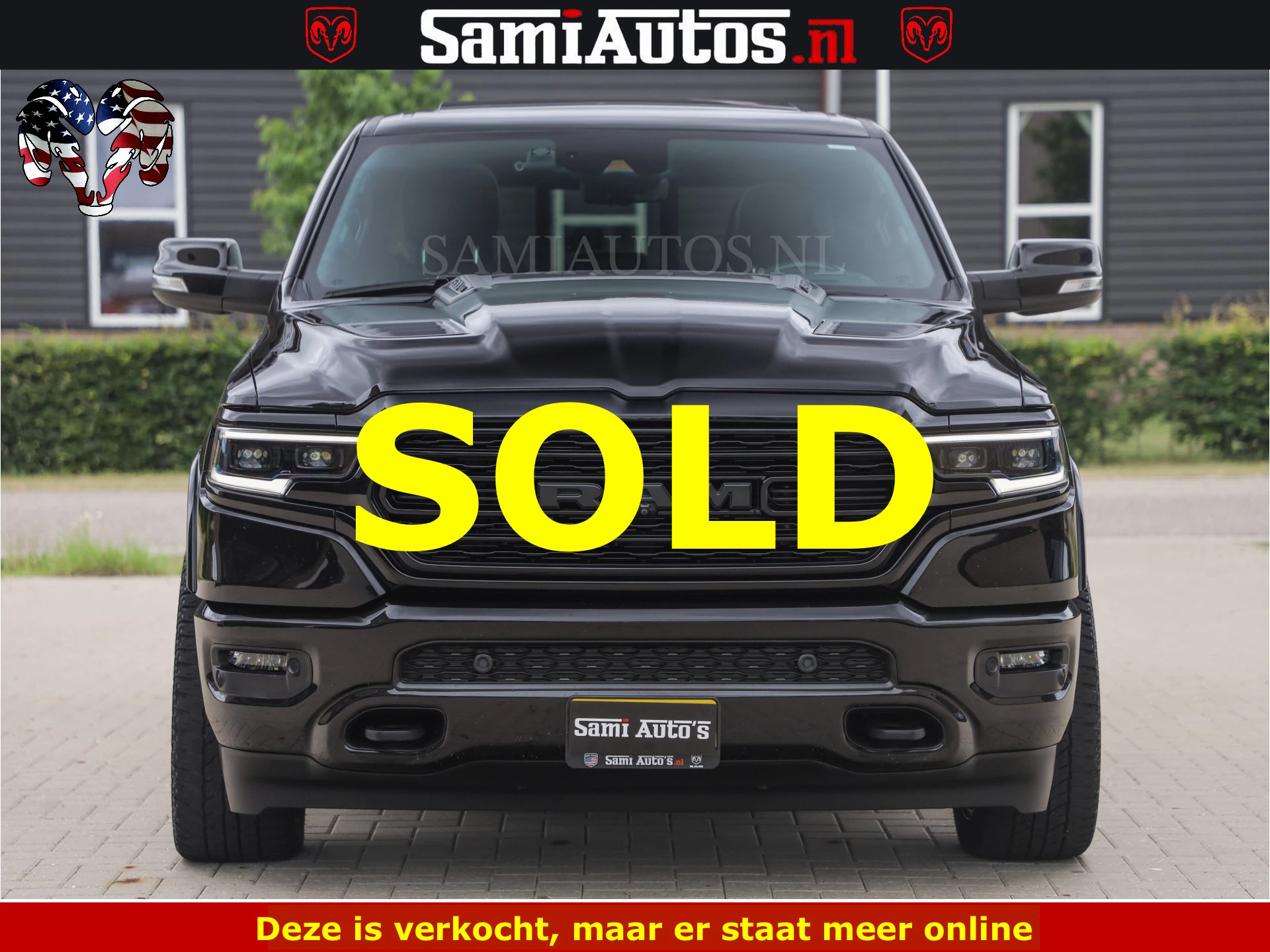 Dodge Ram 1500 2022 - LIMITED NIGHT | BOM VOL | HUD | MWK | LUCHTVERING | PANODAK | afbeelding 8