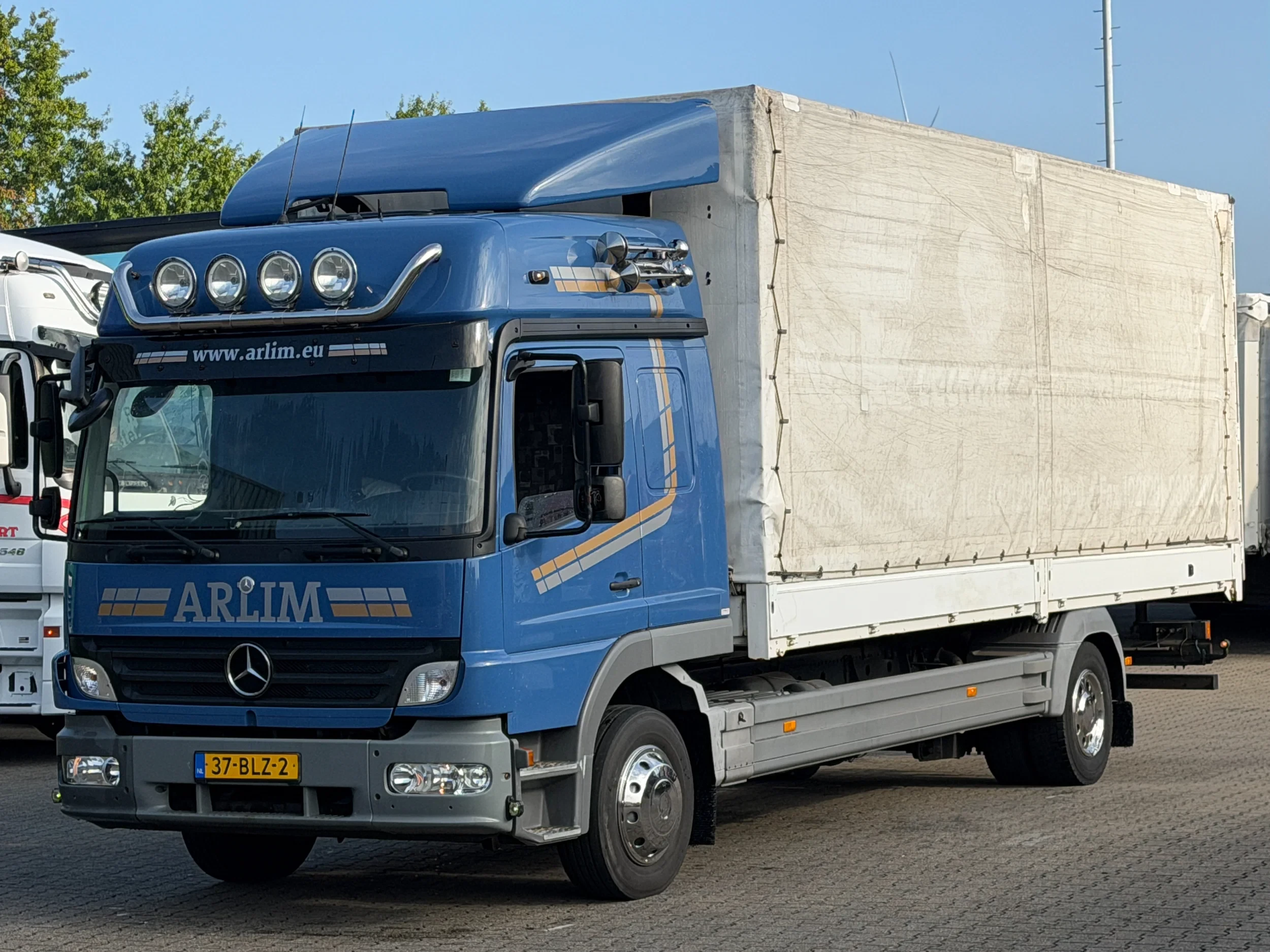 Mercedes-Benz Atego 2008 - 1229 L Huifzeil met Borden / Euro 4 / Manual / 6 Cilinder *APK* afbeelding 1