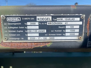Kögel N/A 1993 - AHW, 15KN,AD zdjecie 9