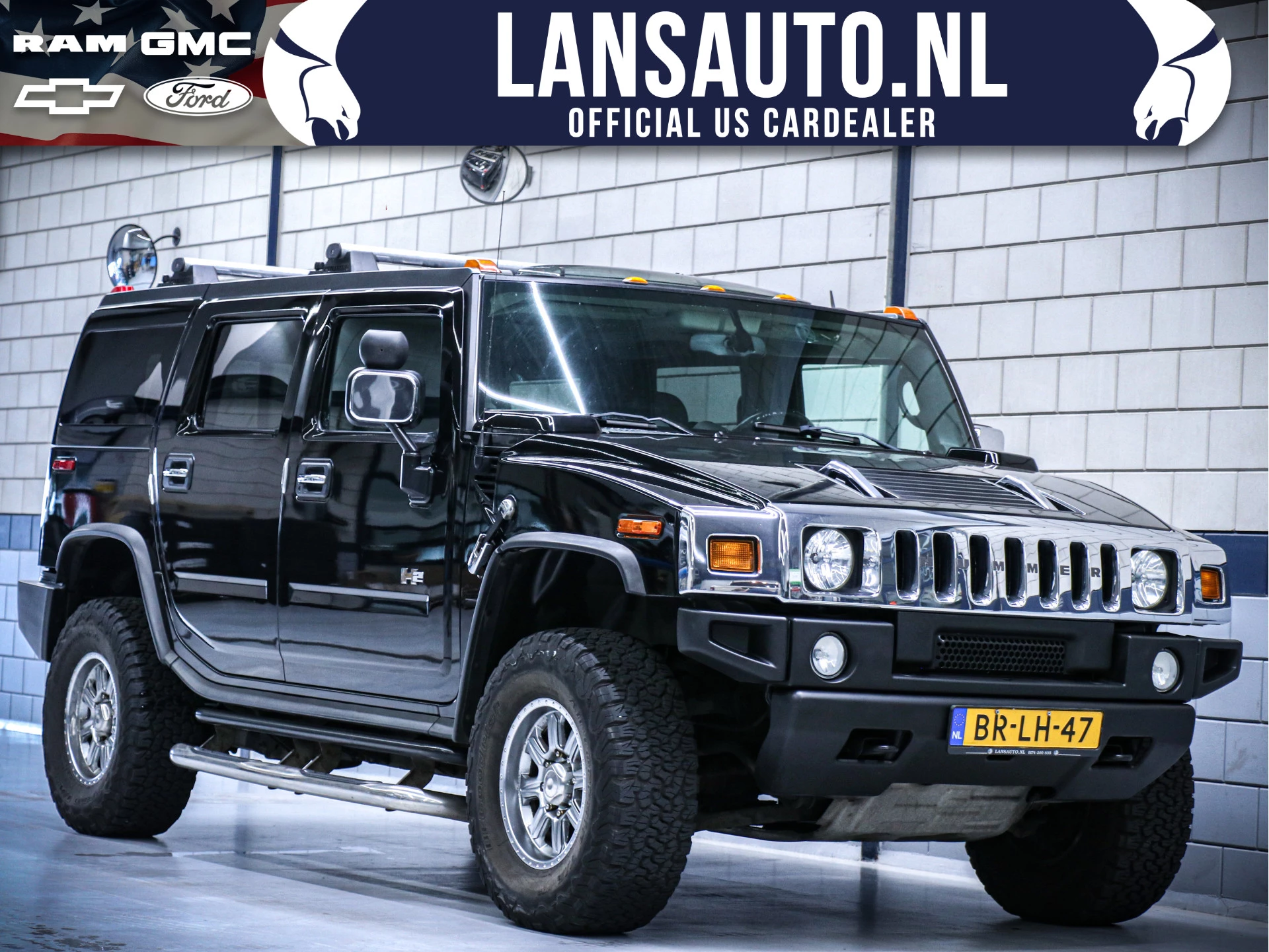 Hummer H2 2005 - 6.0L V8 | Zwart leder | Schuif Kanteldak | image 1