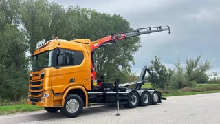 Scania R 2019 - R730 Gestuurd | 4 asser | 20 ton haakarm | kraan palfinger 22002 4x extend afbeelding 3 miniatuur