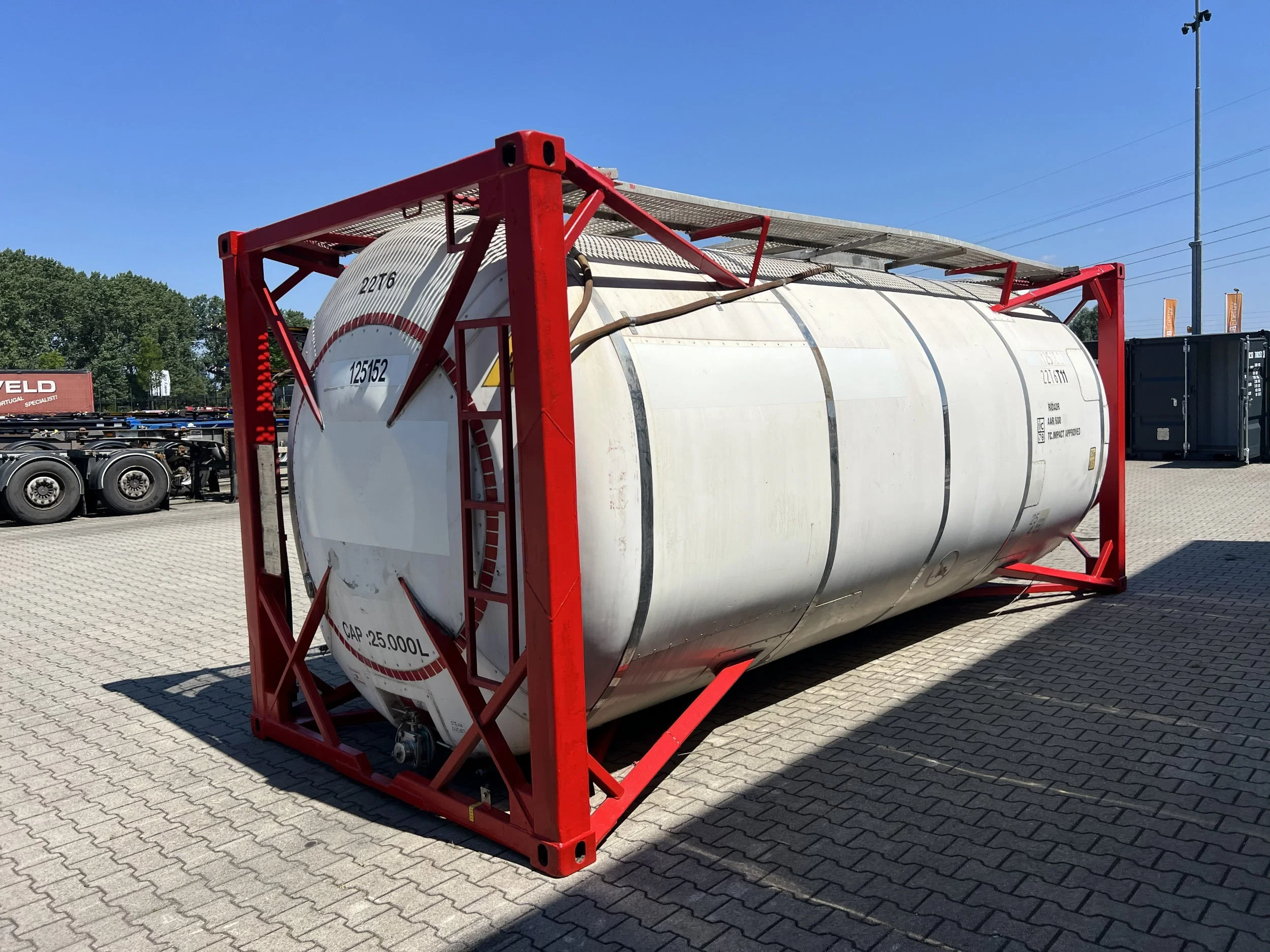 Yorkshire Marine Containers 1999 - 25.000L Tankcontainer, 1 comp., IMO-1, ISO 22T6 T11, 2,5Y + CSC-inspection till 12/27 afbeelding 7