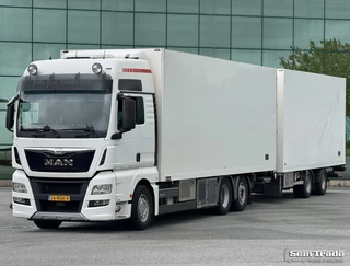 MAN TGX 2015 - 26.440 EURO 6 FULL AIR ISOLATED BOXES DOUBLE DOORS COOLING FLOWERWIDE SMART TACHO 2 HOLLAND-COMBI te koop
