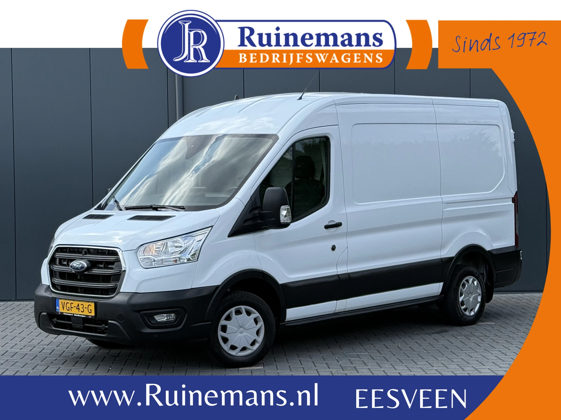 Ford Transit 2020 - 2.0 TDCI TREND / L2H2 / 1e EIG. / INRICHTING / TREKHAAK / 3-ZITS / CRUISE / NAVI / CAMERA afbeelding 1