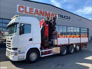 Scania R 2016 - 490 8x4 Euro 6 Retarder HMF 60 Tonmeter laadkraan + Fly-Jib afbeelding 2