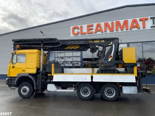MAN F2000 6x6 Full Steel Manual Palfinger 68 Tonmeter Dachdecker kran Just 54.133 km! 2001 - N/A obrazek 4