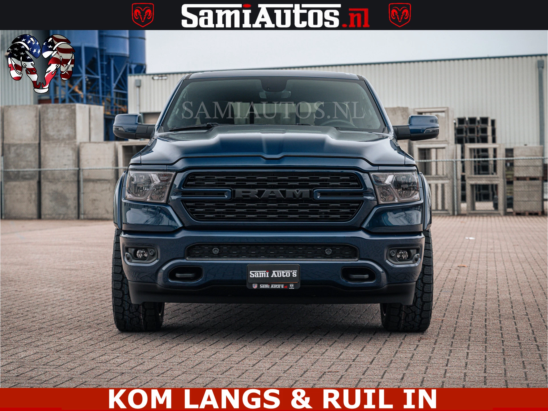 Dodge Ram Pick-Up 2024 - SPORT | 5.7 V8 4x4 HEMI | PANORAMA DAK | GROOTSCHERM 12 INCH | LPG | Patriot Blue immagine 2