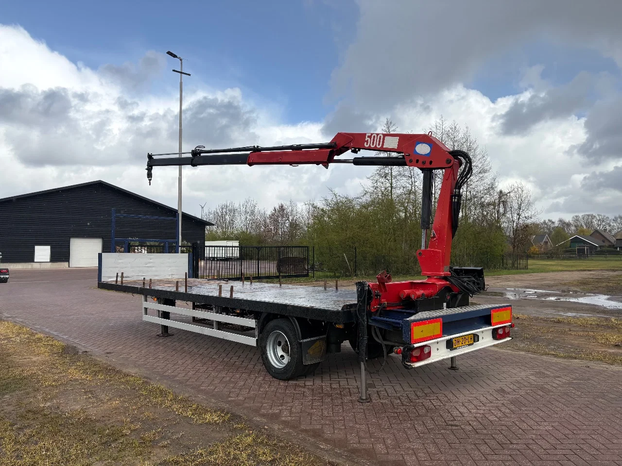 VERHAGEN MV 7000 BE 2004 - Be oplegger 8 TON met HMF kraan afbeelding 4