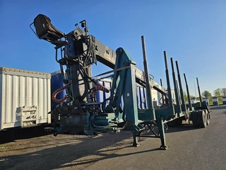 LEONET TB 18 |WOOD TRAILER WITH CRANE| BPW DRUM STEEL SUSPENSION. 1992 - N/A image 5