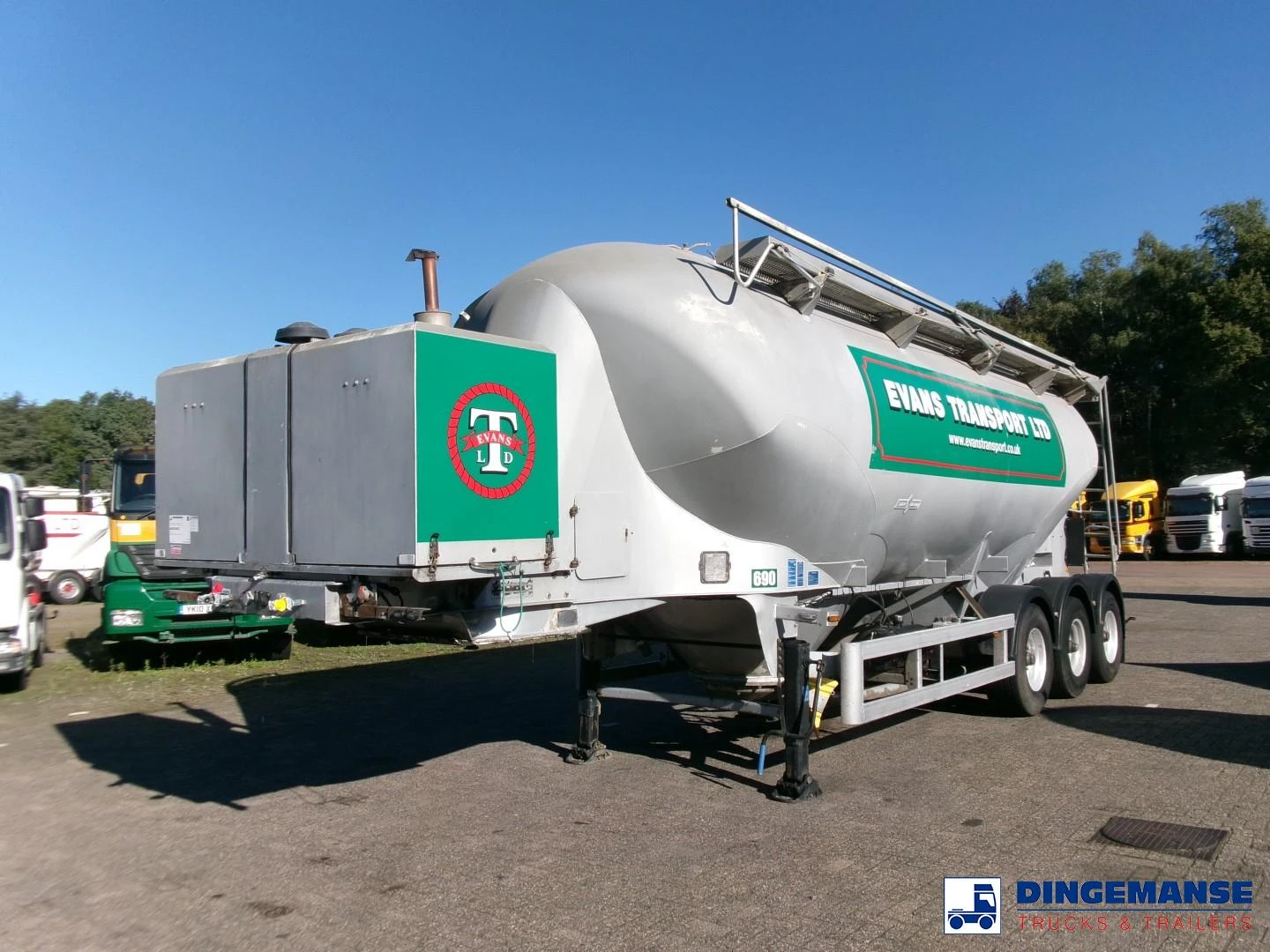 Spitzer Powder tank alu 37 m3 / 1 comp + compressor 2006 imagen 1