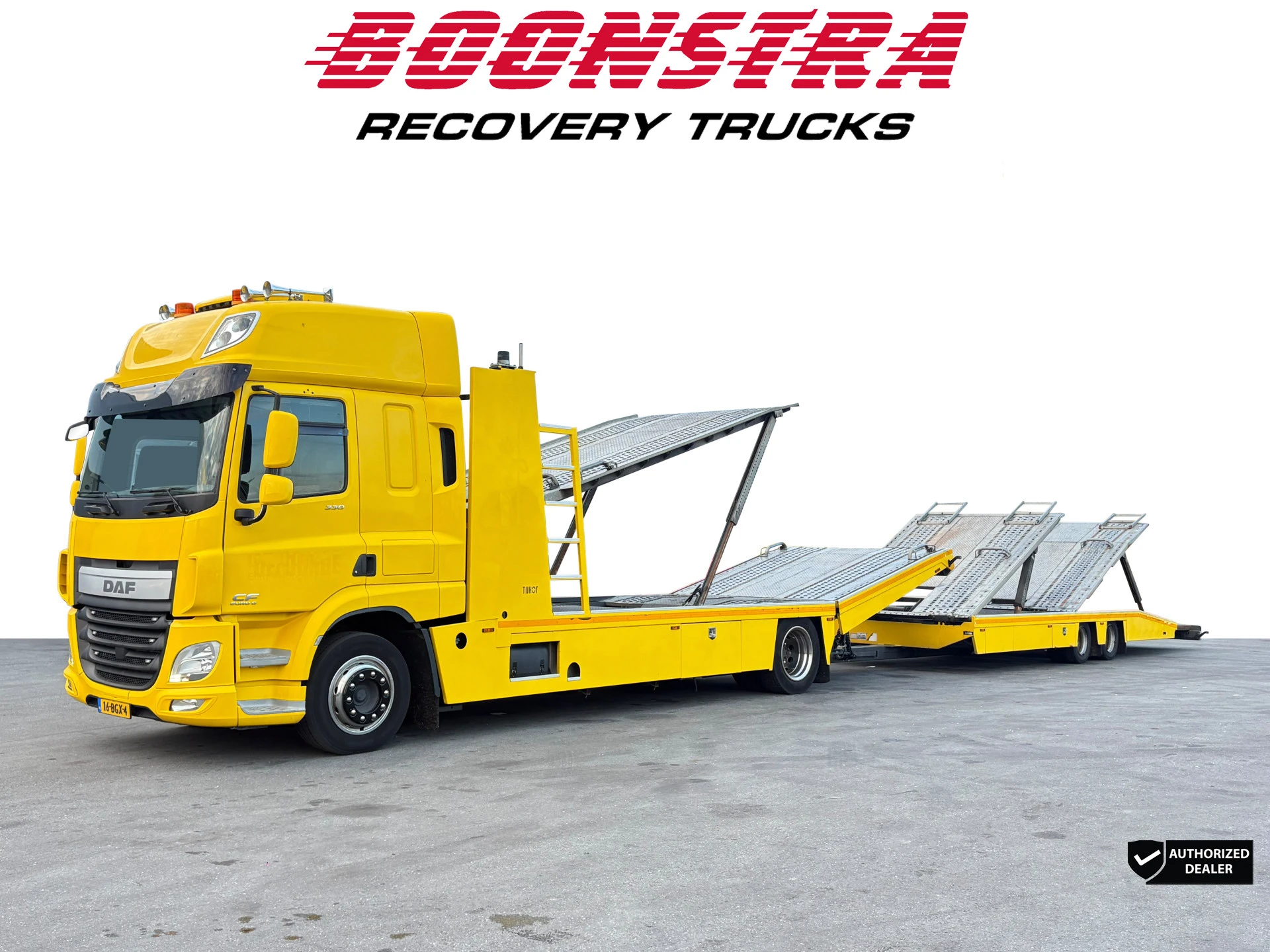 DAF CF 330 Tijhof TA-12000 6-Cars 2 x Winch 1e eigenaar 2016 zdjęcie 1