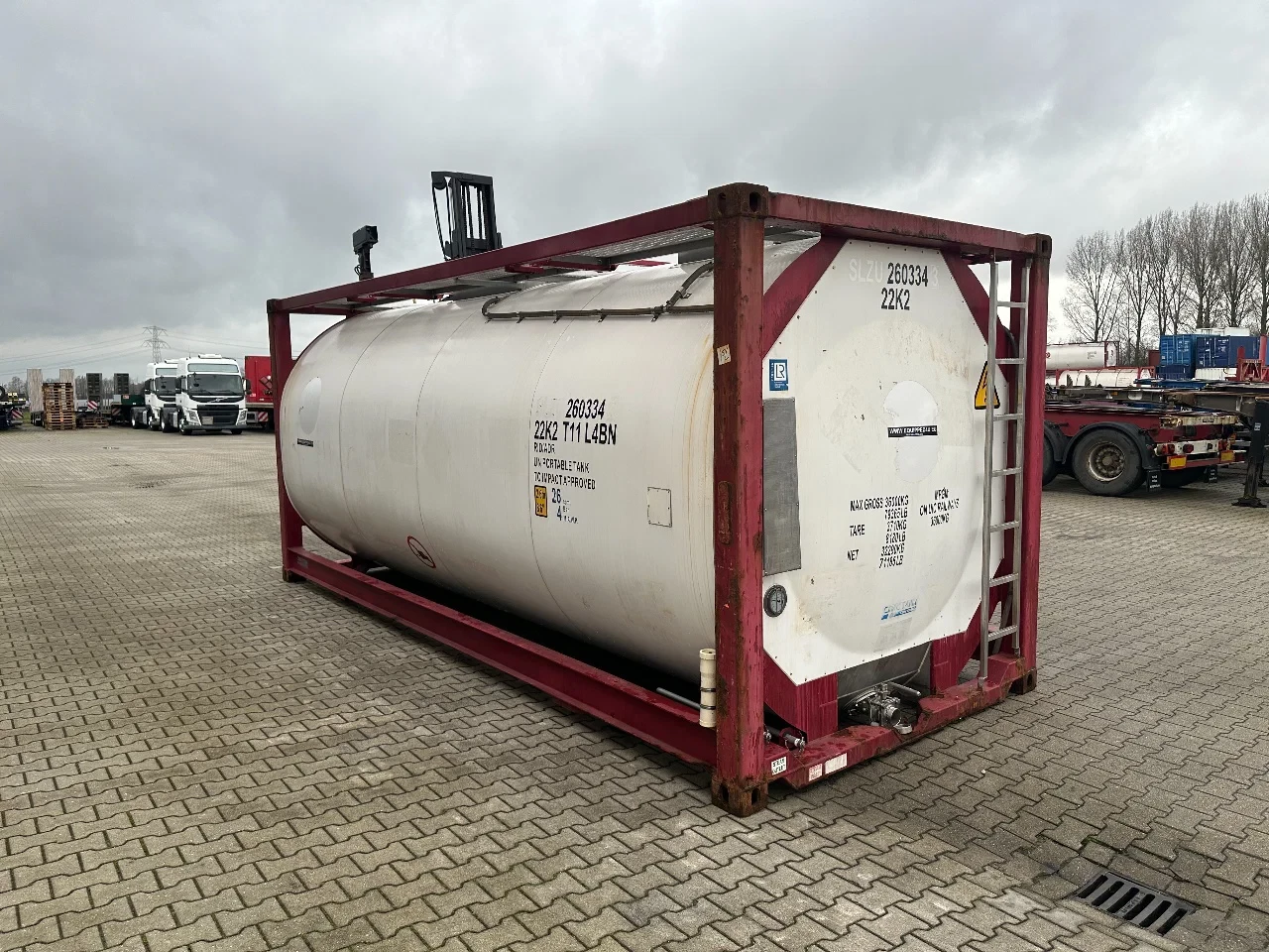CIMC 2017 - FOOD 20FT ISO / 25.930L-1-COMP. / L4BN / UN Portable / T11 / 5Y - + CSC test: 04-2028 afbeelding 24