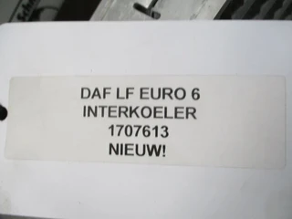 DAF - 1707613 INTERKOELER DAF LF PX5 PX7 EURO 6 NIEUW! obrázek 2 náhled