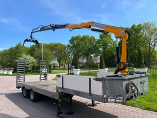Veldhuizen N/A 2005 - Be oplegger 9 TON semi dieplader MET KRAAN image 5