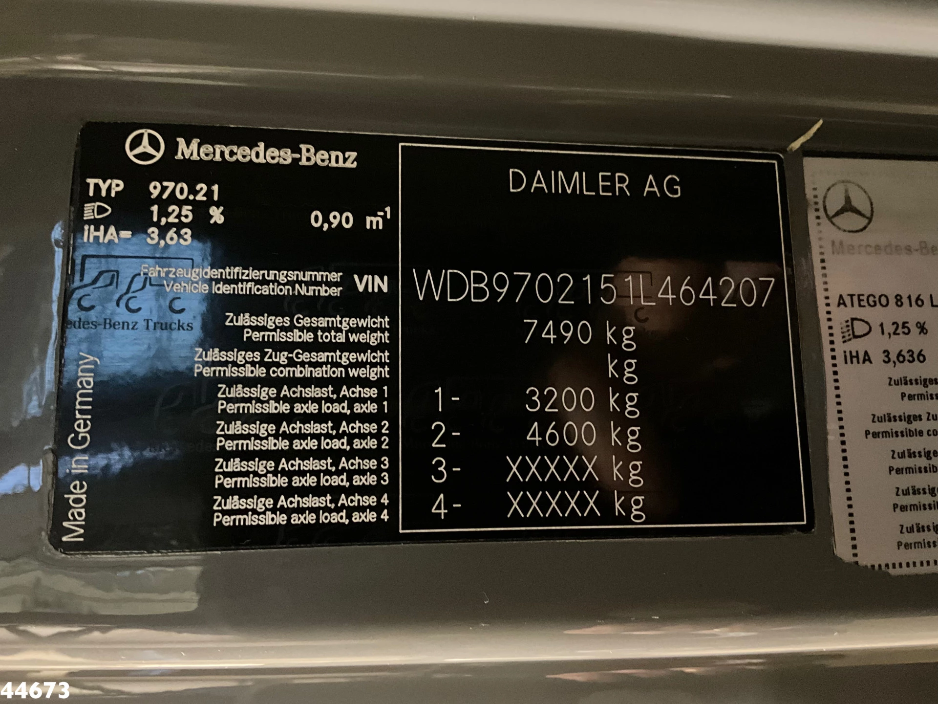 Mercedes-Benz Atego 2010 - 816 Euro 5, 3 Ton haakarmsysteem afbeelding 24