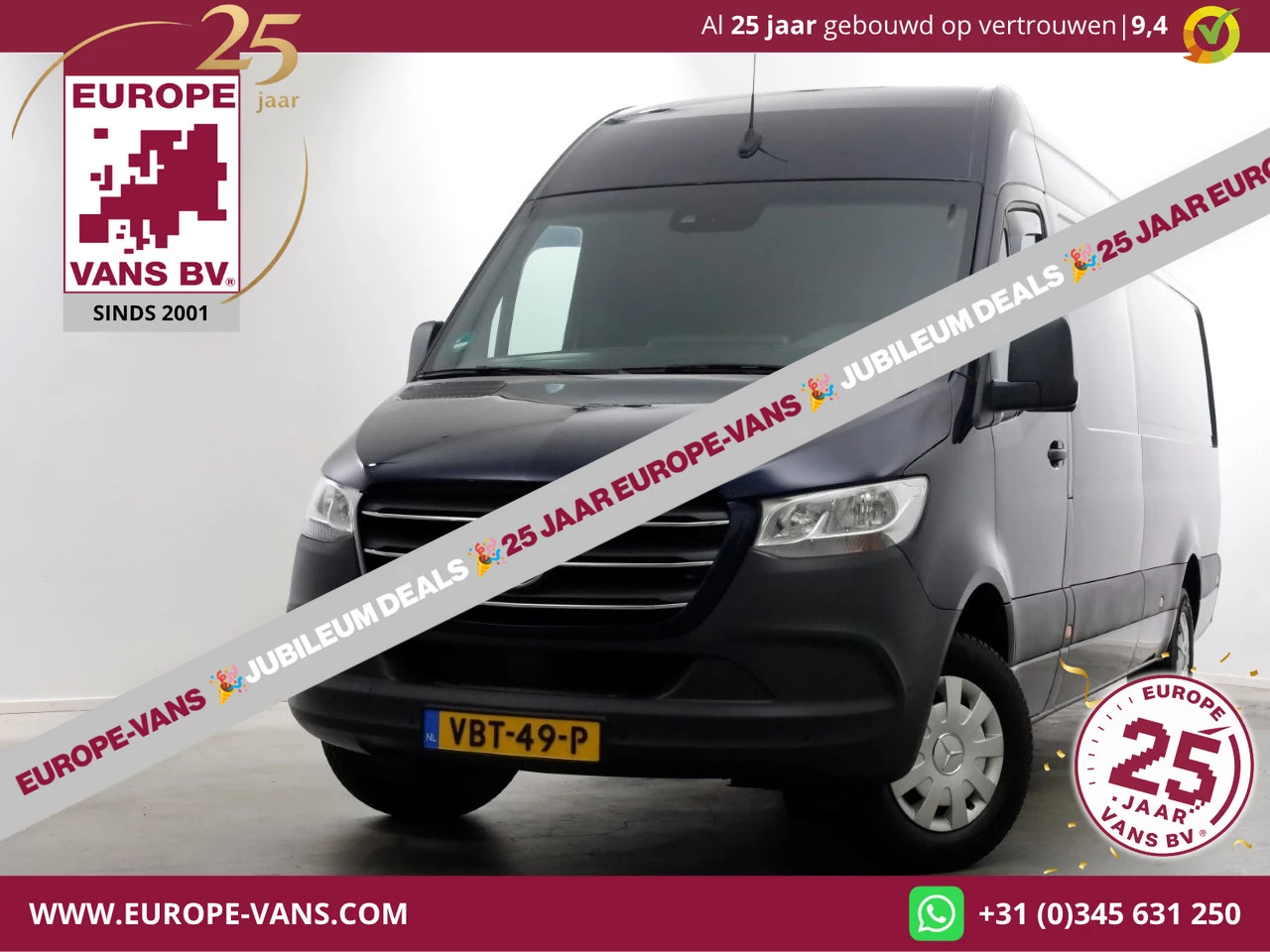 Mercedes-Benz Sprinter 2019 - 316 CDI 163pk 7G Automaat L3H2 Maxi Airco/Camera 10-2019 Bild 1