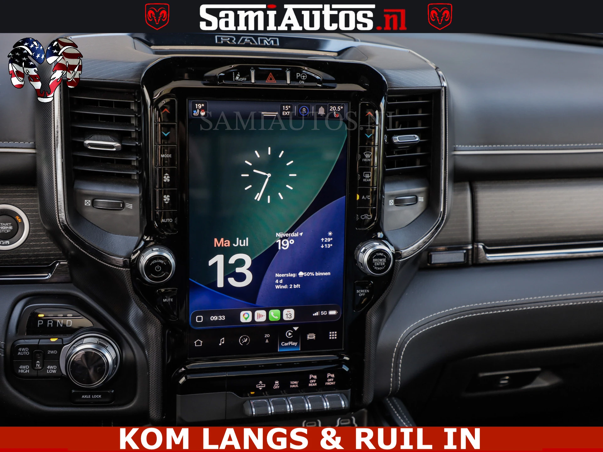Dodge Ram Pick-Up 2023 - LIMITED NIGHT 5.7 V8 402PK | HUD | 4PL WHEELS | LUCHTVERING |OPEN UILAAT KLEP | BOM VOL | GRANITE CRYSTAL | DC | immagine 26