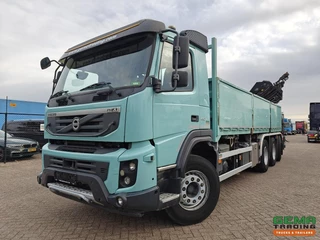 Volvo FMX 410 8x4/4 Dagcab Euro5 - Open Laadbak 6.8m + Hiab 244 E-6 Hipro - 258.000km - Naafreductie - 05/2026 APK