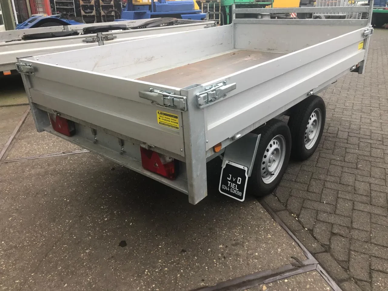 Diversen 2024 - Tandem as Kipper Merk Y-ALKO Type 750 TJL 000962 750 kg. ongeremd . afbeelding 5