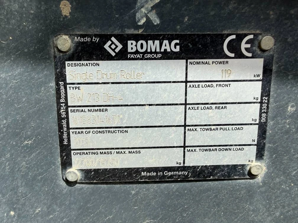 Bomag 2013 - BW 213 D H-4 afbeelding 12