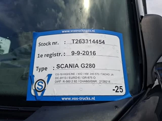 Scania G 2016 - G280 / ONLY:245570 KM / SCHMITZ BOX / PLATFORM / XENON / LWDS / FULL-AIR / AUTOMATIC / EURO-6 / 2016 immagine 34