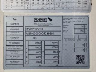 Schmitz Cargobull N/A 2020 - SCB*S3B - Frigo Schmitz - Hooks/Rohrbahnen/Vleeshang - ATP/FRC - Pallet box immagine 13