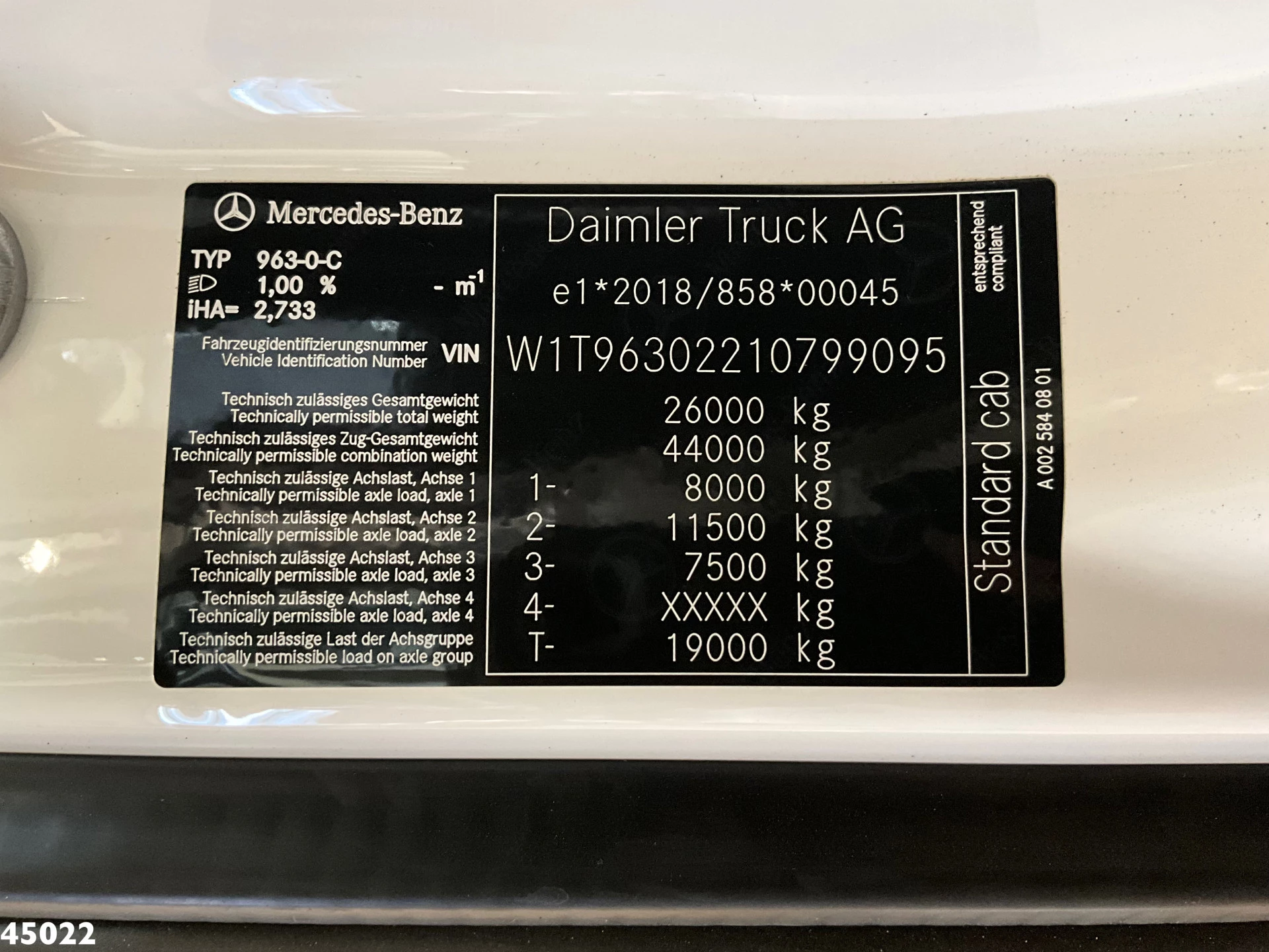 Mercedes-Benz Actros 2025 - 2536 Zoeller Hiab 23 Tonmeter laadkraan obrázek 23