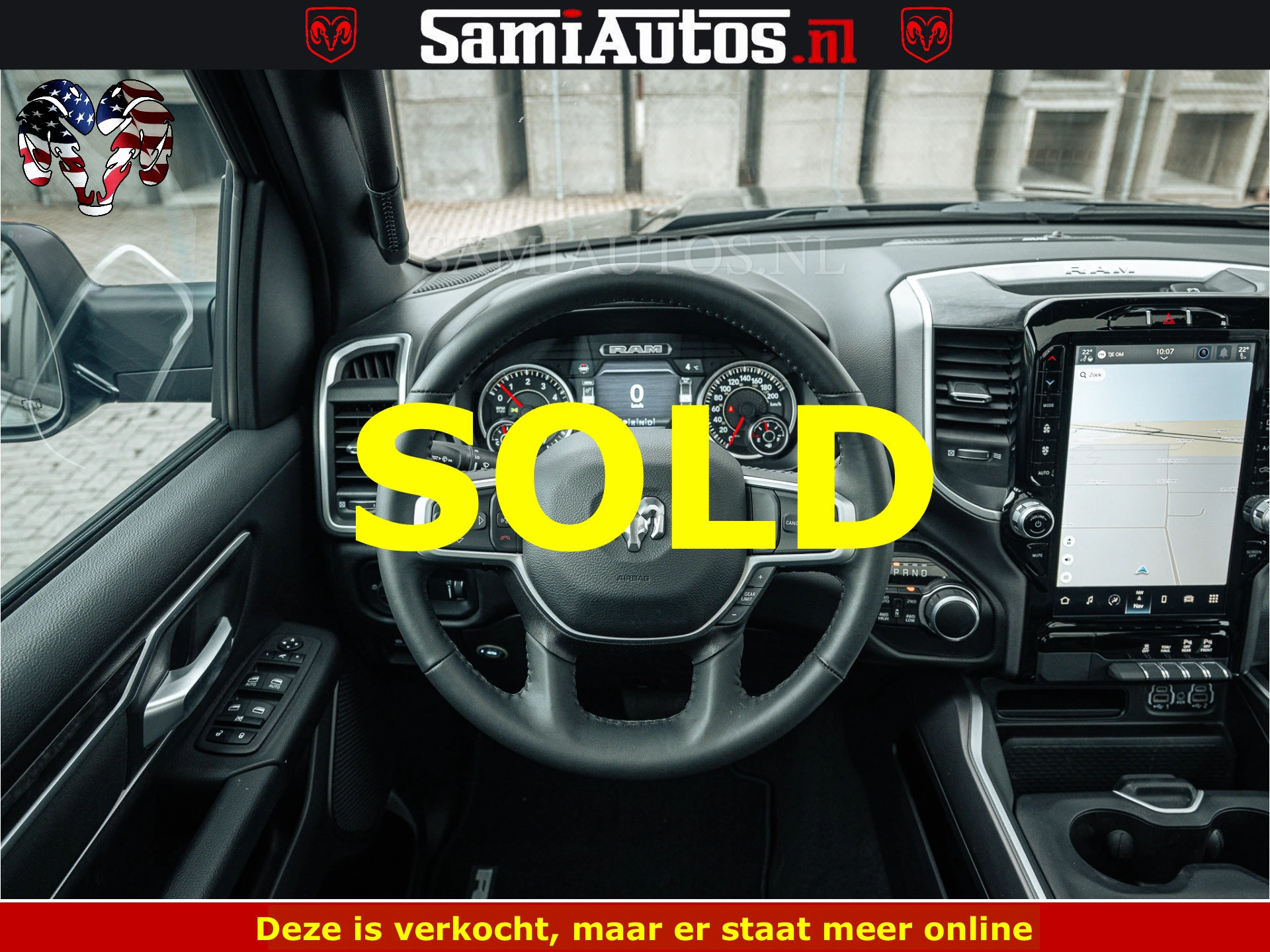 Dodge Ram Pick-Up 2024 - SPORT | 5.7 V8 4x4 HEMI | PANORAMA DAK | GROOTSCHERM 12 INCH | LPG | Diamond Black Pearl | obrázek 16