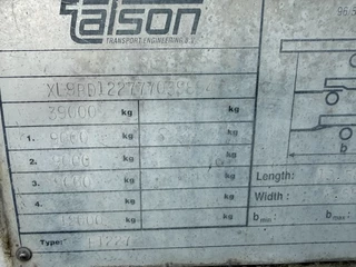 Talson F 1227 2007 - Confection trailer BPW Axle imagem 13
