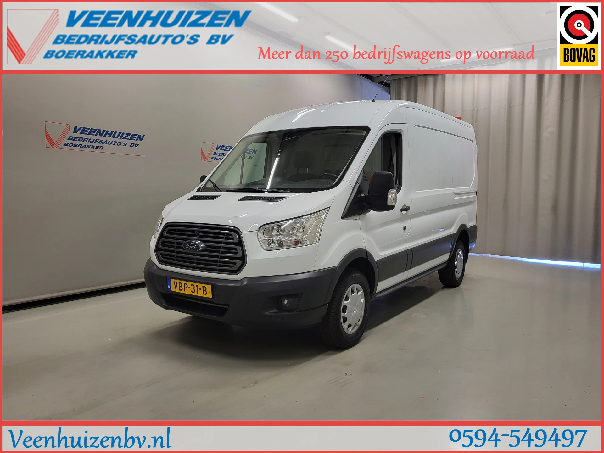 Ford Transit 2019 - 2.0TDCI L2/H2 2800kg Trekgewicht Euro 6! afbeelding 1