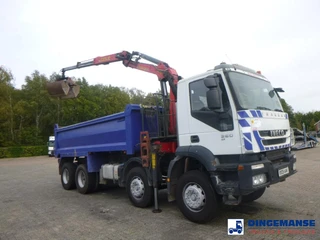 Iveco AD340T36 8x4 RHD tipper + Palfinger E120 plus + grapple 2009 изображение 2 миниатюра