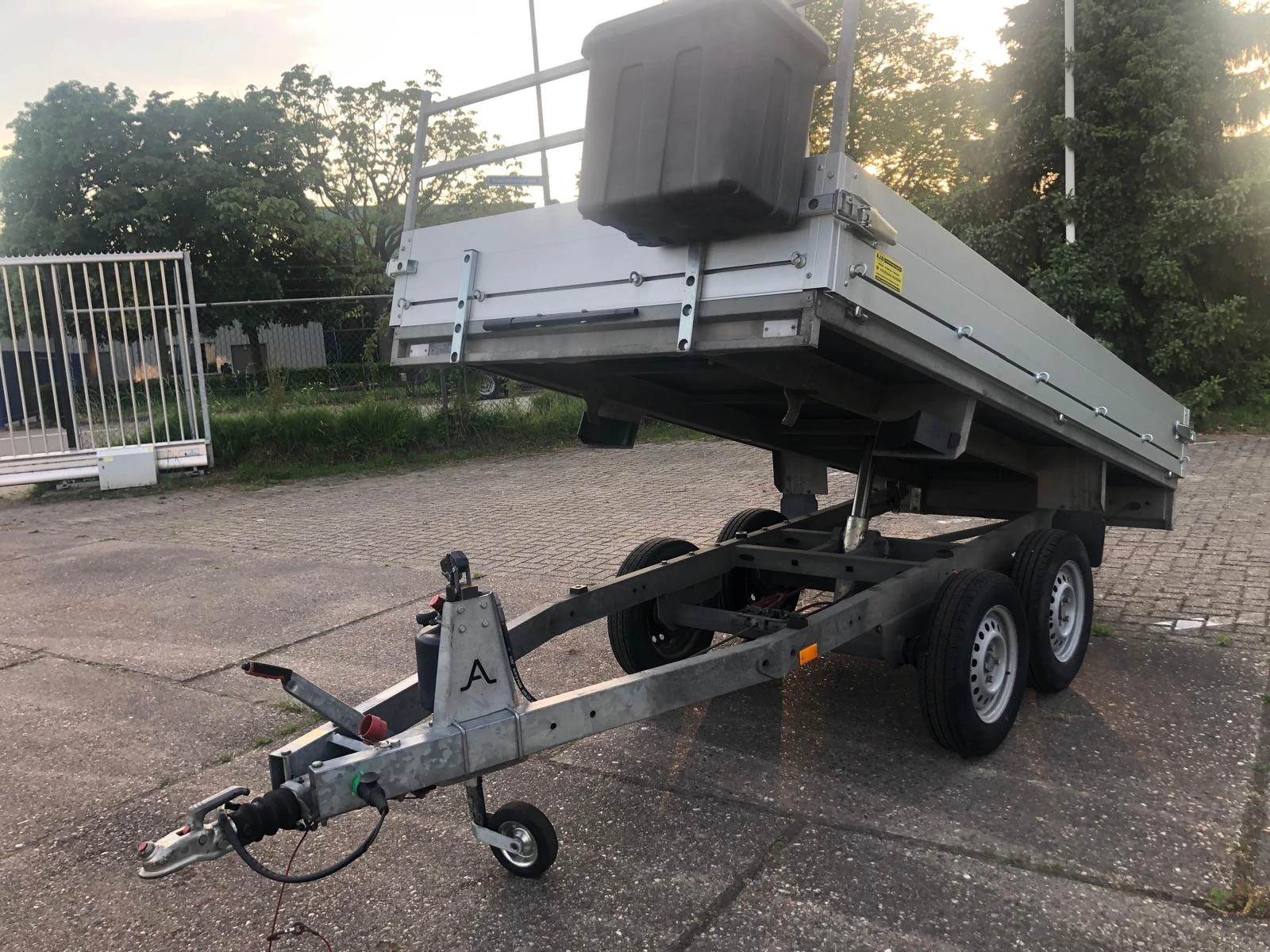 Anssems KLTT 2000-305X150 2020 - KLTT 2000 kipper achterwaarts 45-WX-KX en kipper tandem ongeremd Y-Al-ko 750 kg. afbeelding 1