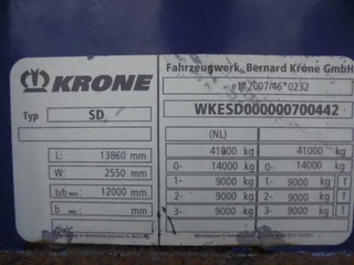 Krone N/A 2016 - SD NL KENTEKEN BPW TROMMEL ASSEN image 17