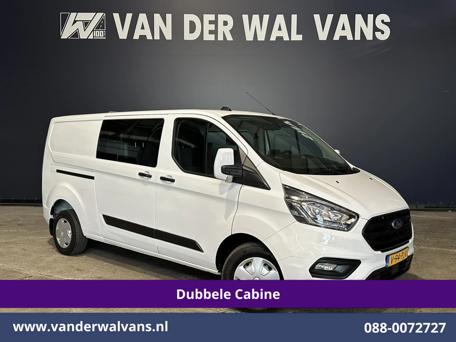 Ford Transit Custom 2021 - 2.0 TDCI 130pk L2H1 Dubbele Cabine Euro6 Airco | 5-Zits | Navigatie | Apple Carplay | LED | Cruisecontrol image 1
