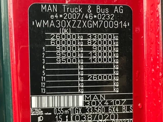 MAN TGX 2016 - 33.560 6X4 ONLY 290400 KM, 113 TON image 19