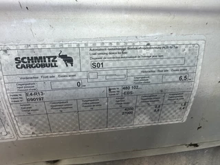 Schmitz Cargobull N/A 2008 - Bordwände / SAF + Scheibebremsen / 2x Liftachse / galvanisiert / Innenhöhe: 2.80m / NL-Auflieger, APK: 31-08-2026 / 2x vorhanden obrazek 34