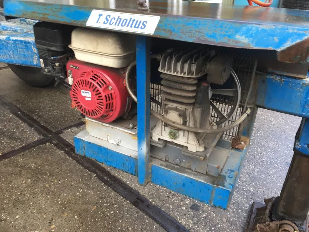 Diversen - Div. Dolly 1 As - Schotelhoogte: 120 cm - DIN: 40 mm - Luchtcompressor wordt aangedreven door Honda Benzine Motor afbeelding 7